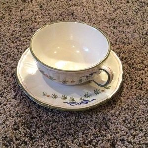 Vintage Peasant Village Cup & Saucer